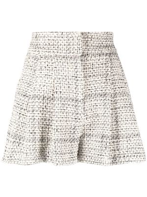 IRO high-waisted tweed shorts - White