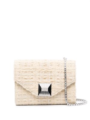 IRO Horu Phone tweed crossbody bag - Neutrals