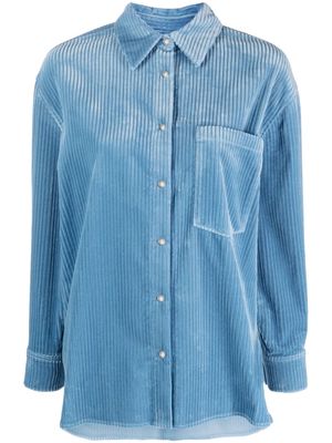 IRO Jalini corduroy cotton shirt - Blue