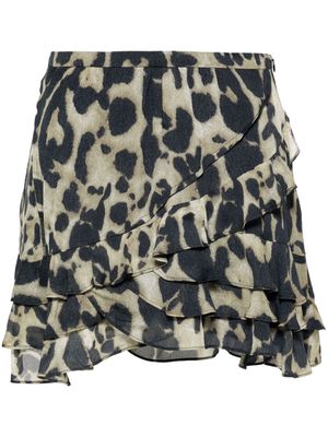 IRO Japin leopard-print miniskirt - Neutrals