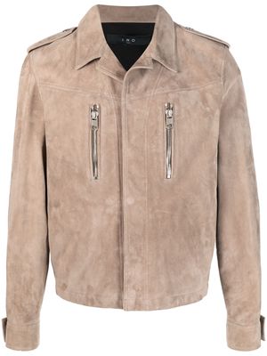 IRO Jorin suede leather jacket - Neutrals