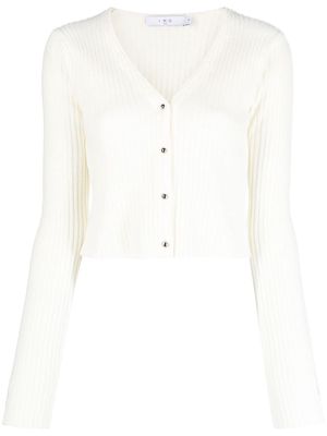IRO Keyra wool-cashmere cropped cardigan - White