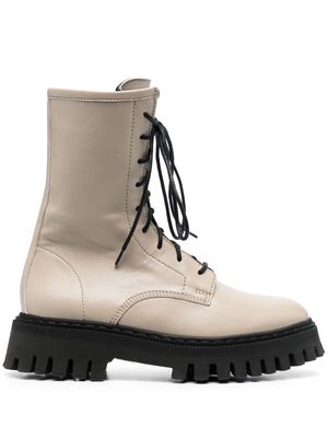 IRO Kosmic leather boots - Neutrals