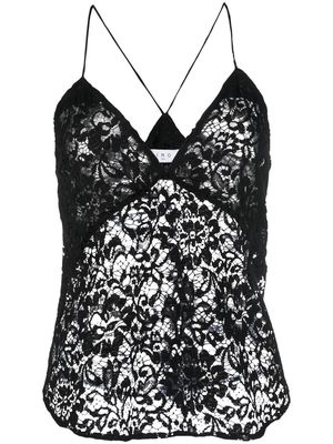 IRO lace-detail V-neck vest - Black