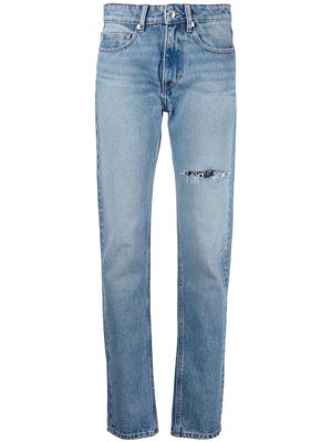 IRO Laqua ripped slim-cut jeans - Blue