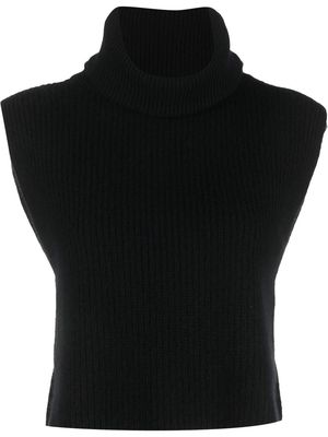 IRO Lisette roll-neck cashmere top - Black