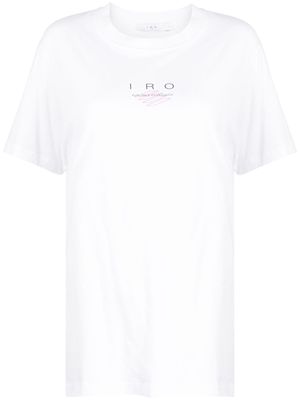 IRO Lisio logo-print T-shirt - White