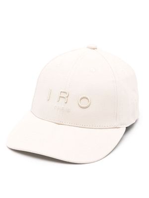 IRO logo-embroidered cotton cap - Neutrals