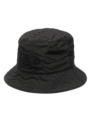 IRO logo-embroidered quilted bucket hat - Black