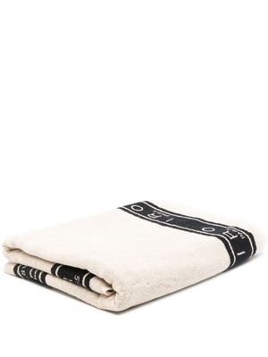 IRO logo-jacquard bath towel - Neutrals