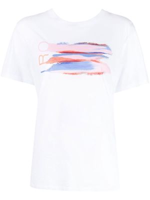 IRO logo-print cotton T-shirt - White