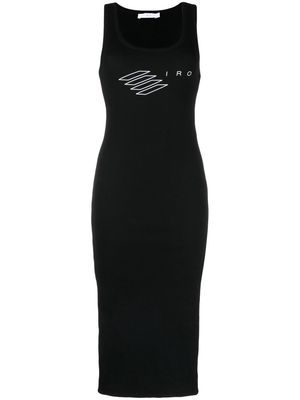 IRO logo-print fitted dress - Black