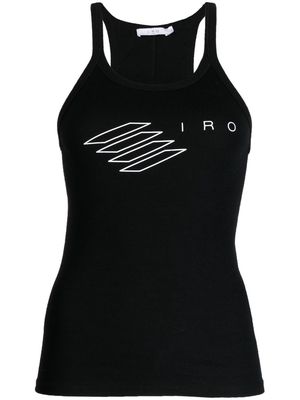 IRO logo-print tank top - Black