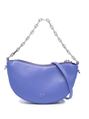 IRO logo-stamp leather shoulder bag - Purple