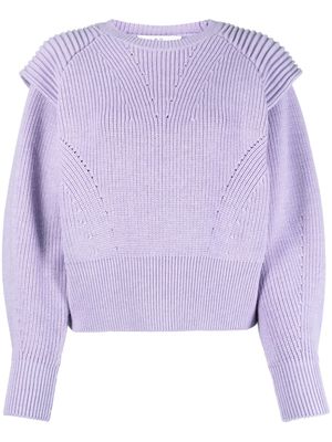 IRO long-sleeve wool jumper - Purple
