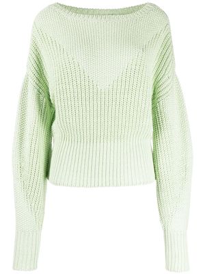 IRO long-sleeved knitted jumper - Green