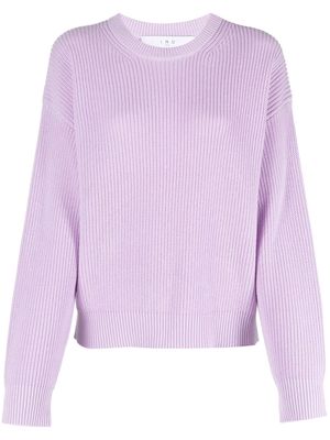 IRO long-sleeves waffle-knit jumper - Purple