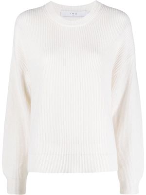 IRO long-sleeves waffle-knit jumper - White