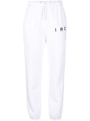 IRO Marika logo-print cotton track pants - White