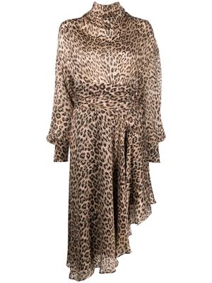 IRO Mataori leopard-print dress - Neutrals