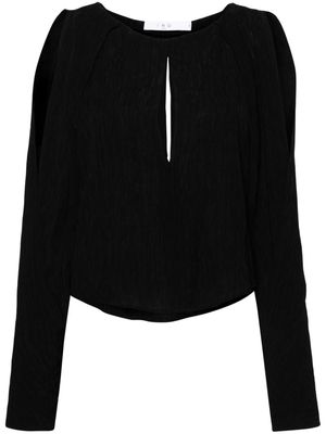 IRO Maurita plissé blouse - Black