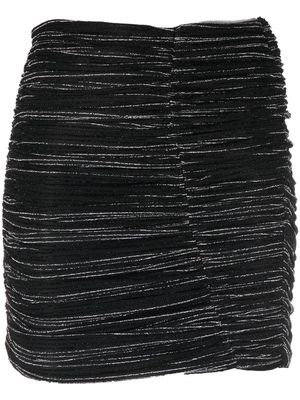 IRO metallic effect ruched skirt - Black