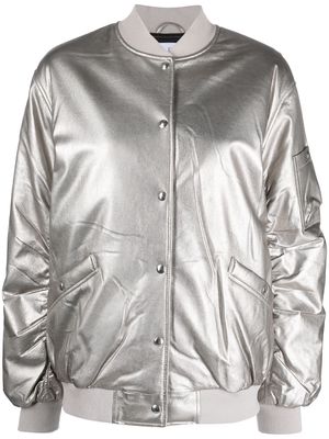 IRO metallic-finish bomber jacket - Grey