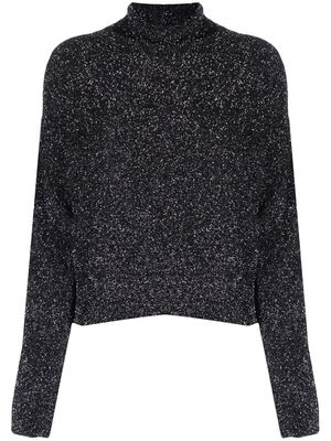 IRO metallic-knit jumper - Black