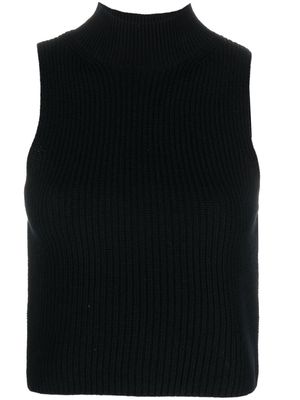 IRO mock neck knit vest - Black