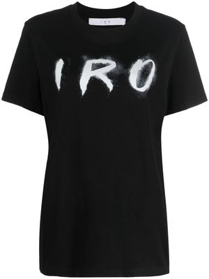 IRO Nalane logo-print T-shirt - Black