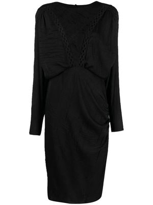 IRO Nicoa shoulder-padded midi dress - Black
