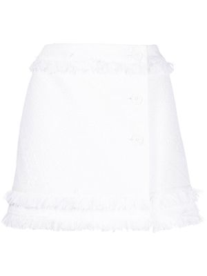 IRO Niraz tweed fitted skirt - WHI01