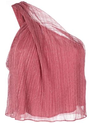 IRO one-shoulder metallic blouse - Pink