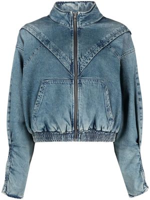 IRO panelled zip-up jeans jacket - Blue