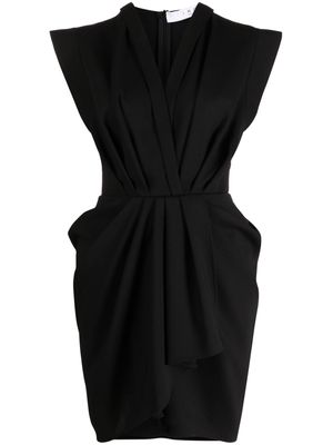 IRO Pheao V-neck wool dress - Black