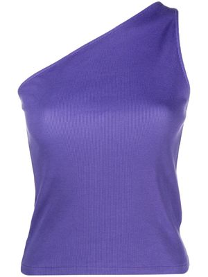 IRO Pivo asymmetric ribbed-knit tank top - Purple