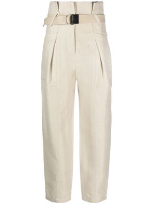 IRO pleated paperbag-waist trousers - Neutrals
