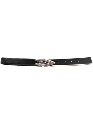 IRO pointed buckle skinny belt - Black
