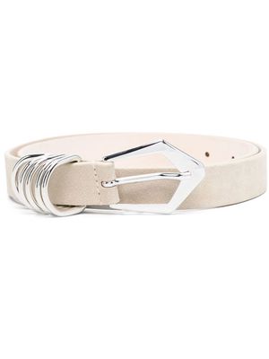IRO polished-buckle fastening belt - Neutrals