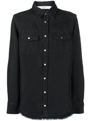IRO press-stud fastening detail shirt - Black