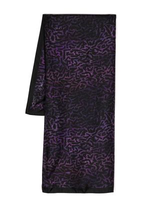 IRO Randy graphic-print silk scarf - Purple