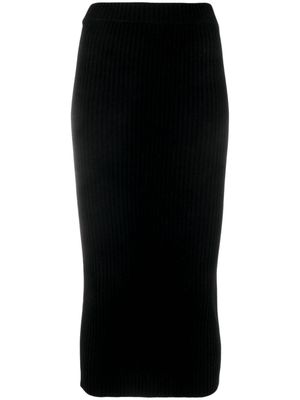 IRO ribbed-knit pencil midi skirt - Black