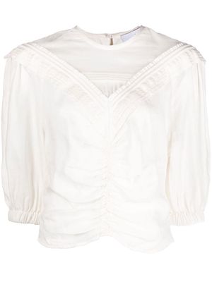 IRO ruched detail blouse - Neutrals