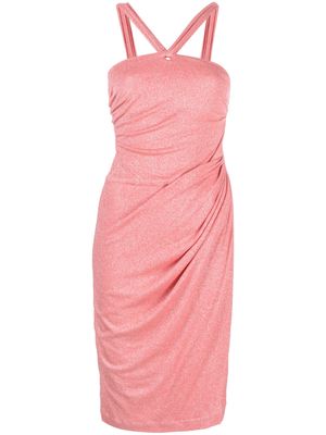 IRO ruched-detail halterneck dress - Pink