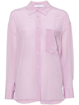 IRO Rylee buttoned silk shirt - Pink