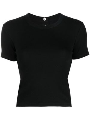 IRO short-sleeve ribbed blouse - Black