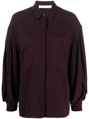 IRO Signa puff-sleeve shirt - Purple