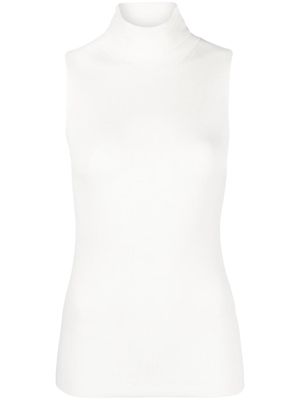 IRO sleeveless roll-neck top - White