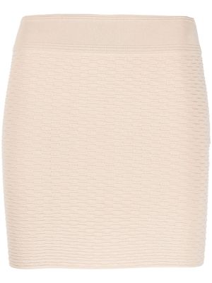 IRO slim-cut knitted mini skirt - Neutrals