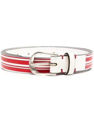IRO striped leather belt - Red